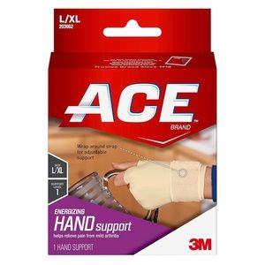 NEW ACE Energizing Hand Support, Large/Extra Large, Beige, 1/Pack